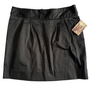 NWT Anthropologie Silence & Noise Black Mini Skirt Size 12